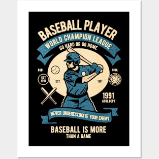 Baseball Player champion Posters and Art